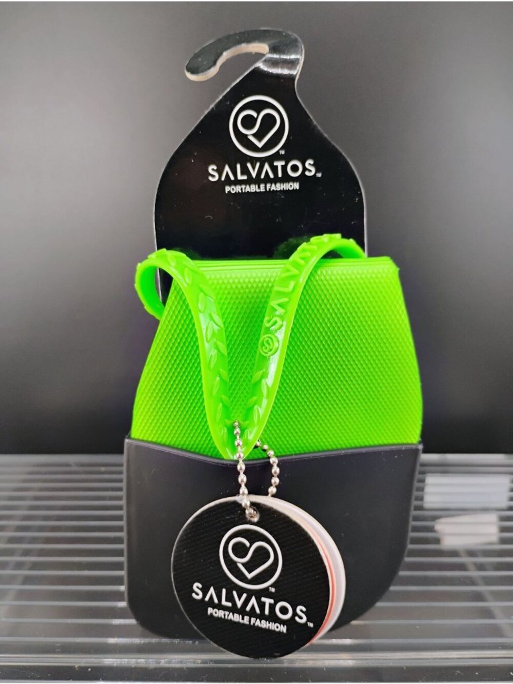Salvatos Portable Fashion Lightweight Green Flip-Flops XS Packable Design